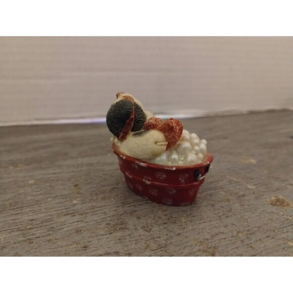 Enesco "Bubbling Over With Love" Figurine Cow In Bathtub 1994 Collectible Decor - Picture 3 of 5